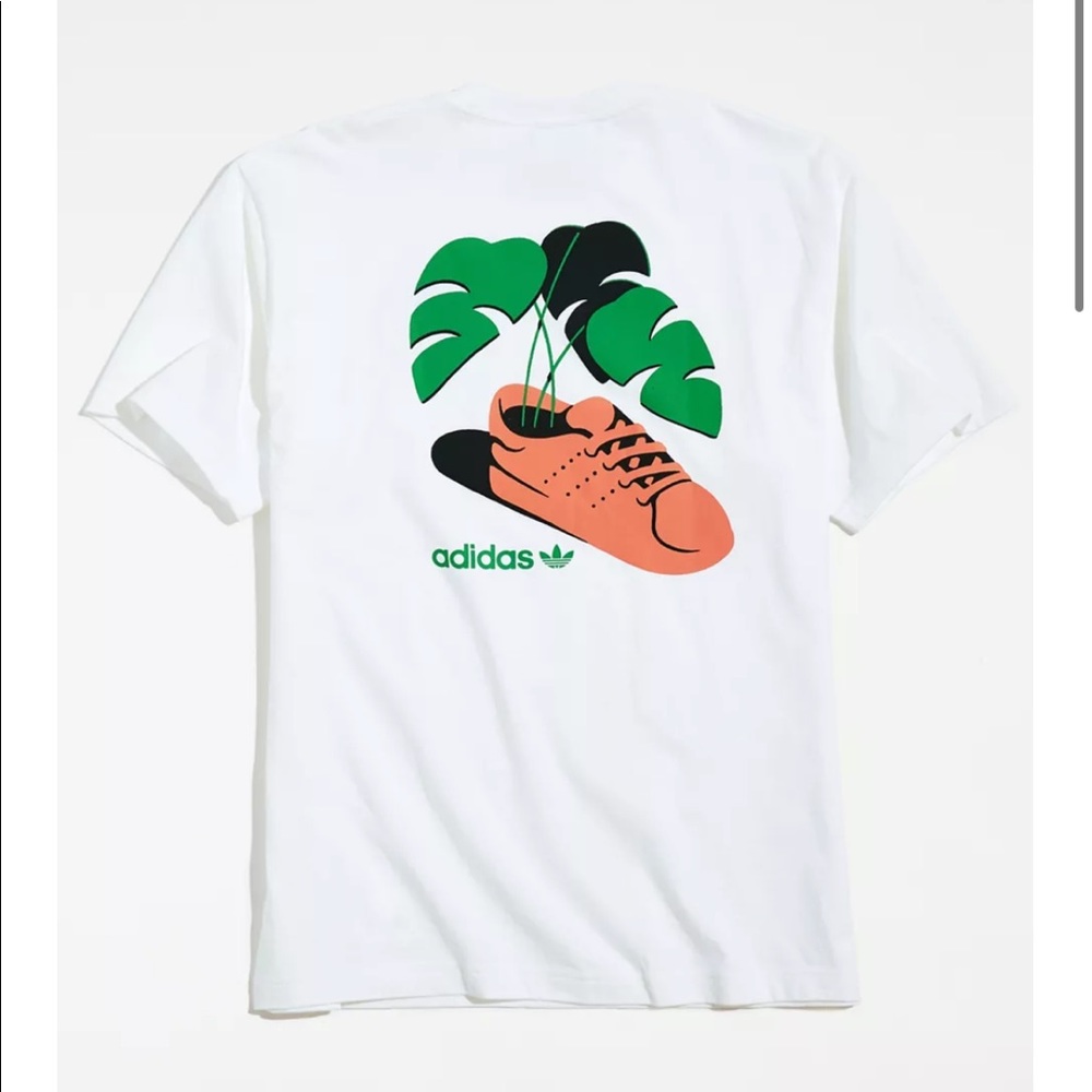 adidas shoe planter tee , size medium NWT